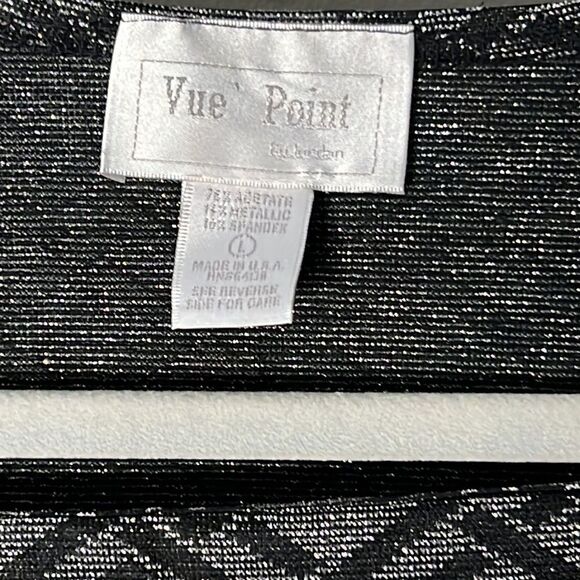 Vue Point by Jordan silver metallic, short sleeve shirt, size large - Picture 7 of 11